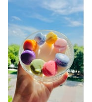 Makaron Bowl Dekoratif Mum / Handmade Decorative Macaron Bowl Candle