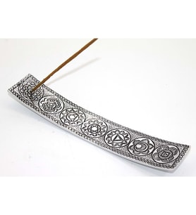 Metal Kayık 7 Çakra ( Chakra ) Tütsülük