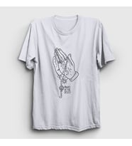 Presmono Unisex Beyaz Pray Panic! at the Disco T-Shirt 73111tt (Beyaz)