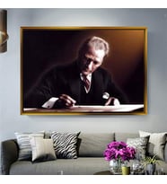 Altın Çerçeveli dekoratif tablo a1037 (Gold)