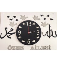 duvar saati kuşlu model kişiye özel