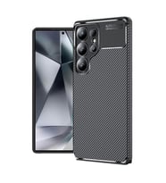 Galaxy S25 Ultra Kılıf Negro Karbon Tasarım Silikon Kılıf (Siyah)