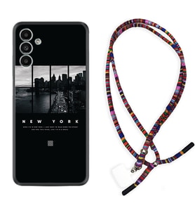 Samsung A23 A31 A32 A50 A51 A52 A53 A70 Kılıf Boyun Asklı Rasta Silikon New York 1612