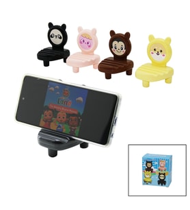 ÜÇGEN SEHPALI RENKLİ PLASTİK MİNİ TELEFON TUTACAK 3 KANALLI