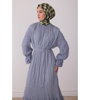 Geometrik Desen %100 Twill İpek Eşarp BE08