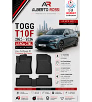TOGG T10F 2025 - 2026 Araca Özel Kauçuk 3D Profesyonel Oto Paspası
