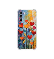 PrintiFy Samsung Galaxy S21 ile Uyumlu Düşlerin Dansı Serisi Kökten Sevgi Tasarımlı Uv Baskılı Köşe Korumalı Antişok Kılıf