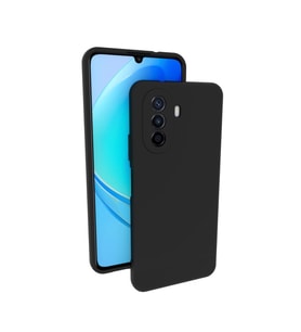Huawei Nova Y70 Kılıf Kamera Korumalı Silikon Rubber Arka Kapak (Siyah)