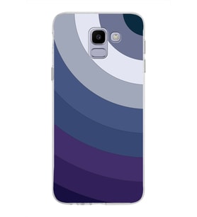 Samsung Galaxy J6 Kapak Renk Cümbüşü Tasarımlı Şeffaf Silikon Kılıf