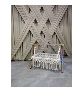 Makrıme Bebek Beşiği %100 Pamuk Ip