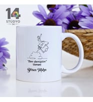 Stüdyo 14 Kişiye Özel Ben Demiştim Tasarımlı İsim Soy İsim Kupa - Mug ( Sevgiliye -Arkadaşa Hediye)