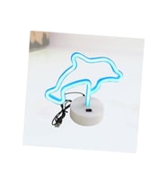 Neon Işık Gece Lambası  Neon Parti Dekoru için Dekoru Yunus Balığı Tasarıml