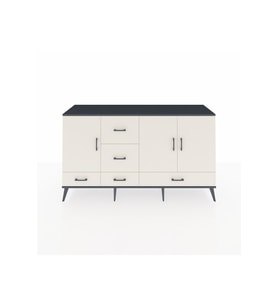Hyperion Konsol 4 Raflı 5 Çekmeceli 3 Kapaklı 176x44x99 Antrasit-Aytaşı