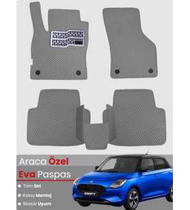 SUZUKİ SWİFT (2017-2024) Uyumlu EVA Paspas Tam Set–Oto Paspas,Araca Özel,Kolay Montaj