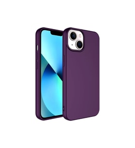 Apple iPhone 14 Uyumlu Kılıf Zore LSR Lansman Kapak (Koyu Mor)