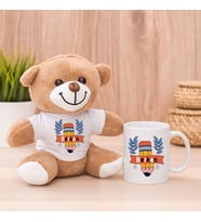 Öğretmenlere Özel Hediye Peluş Ayıcık ve Kupa Bardak (Model 1)