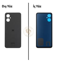 Omix X3 Siyah Arka Kapak Arka Cam Batarya Kapağı Lazer Kesim Kapak Pil Kapağı Back Cover
