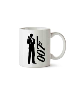 James Bond 007 Porselen Kupa Bardak