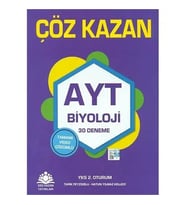 AYT Biyoloji Tamamı Video Çözümlü 30 Deneme Çöz Kazan Yayınları