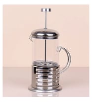 Çelik Kulplu Cam French Press - 350 ml