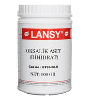 LANSY OKSALİK ASİT 900 Gr (DİHİDRAT) %99 (Beyaz - Beyaz)