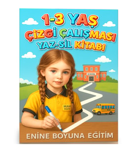 1-3 YAŞ Çizgi Çalışması YAZ-SİL Kitabı