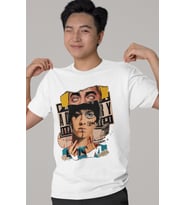 Tasarım Eminem Rapper Şarkıcı Baskılı Unisex Oversize Tişört