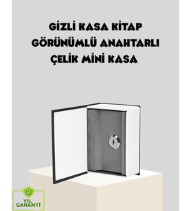 Sözlük Görünümlü Gizli Kitap Kasa – Anahtarlı Metal İç Kasa, Kompakt Boyut, Şık Ve Güvenli Tasarım