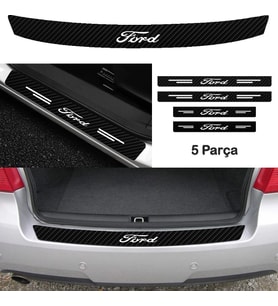 Ford Focus İçin Uyumlu Aksesuar Oto Bağaj Ve Kapı Eşiği Sticker Set Karbon