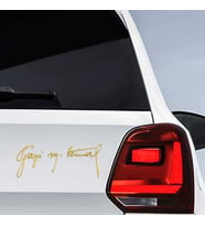 Gazi Mustafa Kemal Atatürk İmza Gold Altın Sticker, Etiket