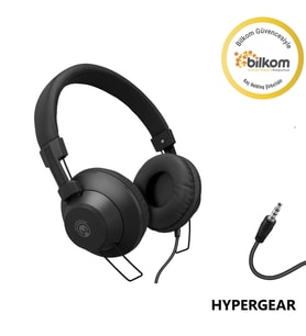 Hypergear V50 3.5mm Jack Girişli Mikrofonlu Kablolu Kulaküstü Kulaklık Siyah
