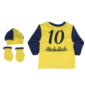 Unisex Taraftar FB Fenerbahçe İsme Özel 4 Parça Takım 0-3 Ay (Standart)