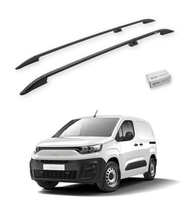 Turtle Fiat Doblo(K9) 2023-2025 / Uzun Şasi Tavan Çıtası Crown Siyah