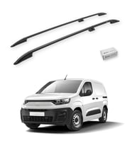 Turtle Fiat Doblo(K9) 2023-2025 / Uzun Şasi Tavan Çıtası Crown Siyah