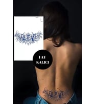 Caş Dekorasyon Kral Taç Motifli Leave Yazılı 12 Saat Sonra Kararan Geçici Dövme Tattoo