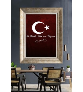 GÜMÜŞ ÇERÇEVELİ PASPARTULU TABLO V244