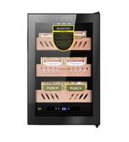 Quantoro QCC-44 Elektronik Nemlendirme & Soğutmalı Siyah Puro Dolabı - QTR-009
