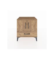 Hyperion Komodin 2 Raflı Tek Çekmeceli 2 Kapaklı 60x44x64 Çam-Çam