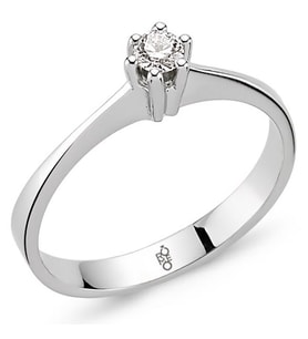 Romeo Pırlanta 0.20 Ct Tektaş Yüzük RM20020 (Çok Renkli)