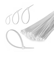 Kablo Bağı Cırt Kelepçe 20cm Naylon Beyaz 100 Adet Etc