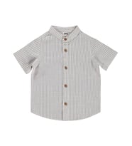 Civil Baby Çizgili 6-18 Ay Gömlek - Kahverengi