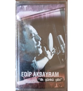 (Plak Değildir KASET tir) Edip Akbayram ''İlk Günkü Gibi'' Açılmamış Jelatininde Kaset
