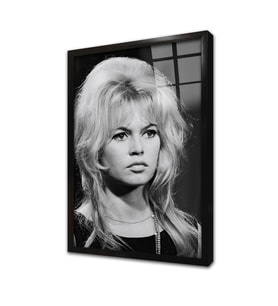 Birigitte Bardot Çerçeveli Cam Tablo
