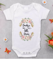 BK Kids İsimli Daddy's Girl Tasarımlı Bebek Body Zıbın - Model 1