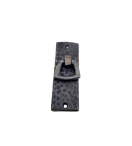 Antika Tarz Dekoratif Pirinç Dik Dövme Mobilya Kulbu - 90x31 mm, Oksit