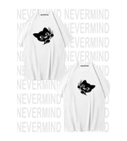 Sevimli Cat Temalı Unisex Çift Tişörtü (Beyaz)