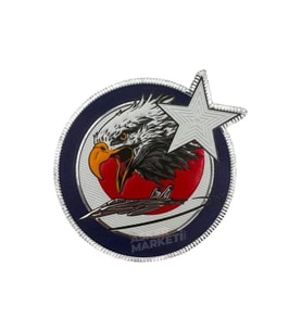 "Kartal- Ay Yıldız F-16 " Arma 9.5 cm 3d, 2025 Yeni Model Tip Cırtlı, (Çok Renkli)