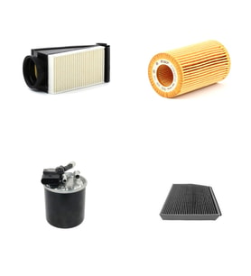 Bosch Filtre Bakım Seti Mercedes GLC 250 AMG Dizel 204 Beygir XC253 2015-2017 Hava + Yağ F + Yakıt F. + Polen Bosch