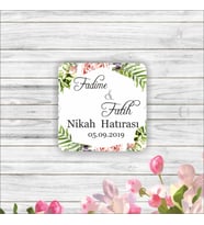 Nikah Hatırası Ahşap Magnet