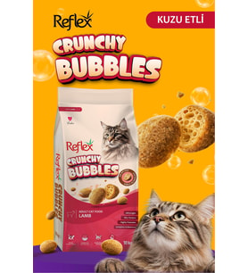 Reflex Crunchy Bubbles Kuzu Etli Yetişkin Kedi Maması 10 kg